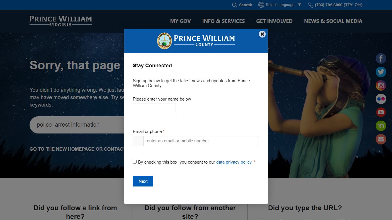 Adult Arrest Report - Prince William County, Virginia